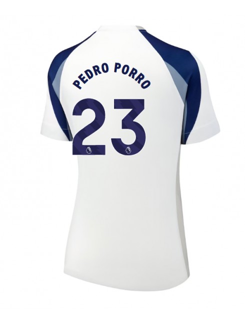 Billige Tottenham Hotspur Pedro Porro #23 Hjemmedrakt Dame 2025-26 Kortermet Billige Tottenham Hotspur Pedro Porro #23 Hjemmedrakt Dame 2025-26 Kortermet